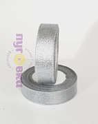 Лента парча 2,5см серебро/моток 138р