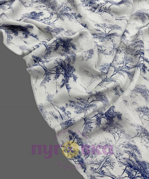 Тенсель-креш в стиле Диор цвет голубой