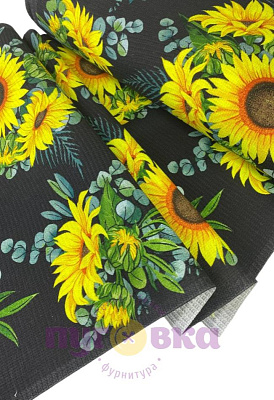 Ваф.полотенце Подсолнух на темном 62190