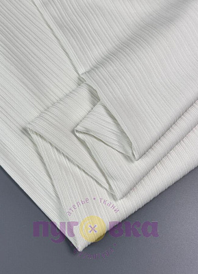 Трикотаж Микро-рубчик цвет белый