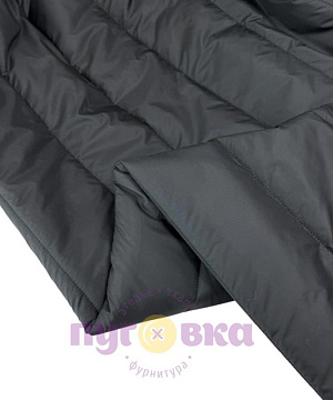 Курточная стежка Полоска цвет черный /200 гр