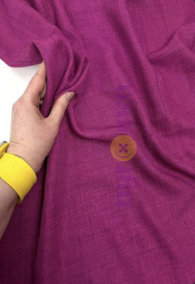 Костюмная Твилл-меланж цвет фуксия