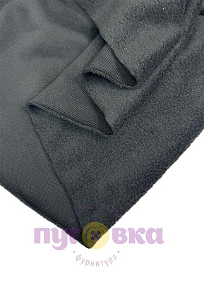 Флис цвет черный тонкий 160 гр.м.2