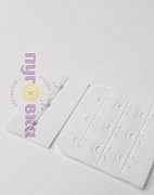 Застежка бельевая 3х1 5,5 см- белый