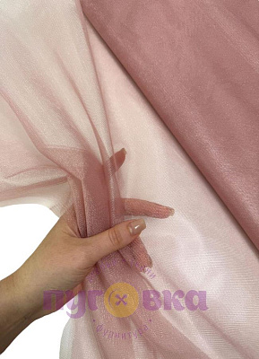 Фатин средний ш.3м цвет 9 пыльная роза