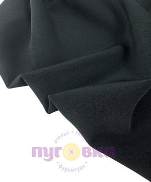 Ткань костюмная Анжелика цвет черный 480 гр.м.2