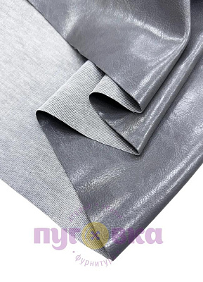 Кожа мебельная цвет серый глянец