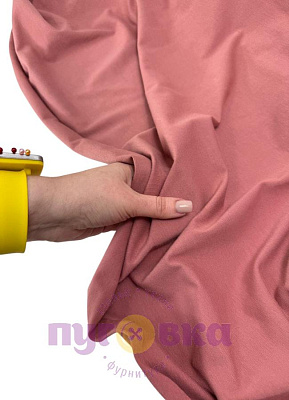 Трикотаж кулирка с лайкрой цвет чайная роза пенье