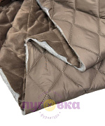 Курточная стежка синтепон 200 гр+велюр цвет капучино