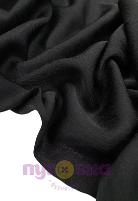 Плательный креп арт.241 цвет черный фактурный
