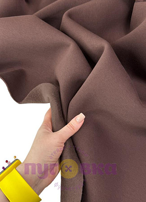 Футер 3х нитка начес цвет молочный шоколад ком.пенье