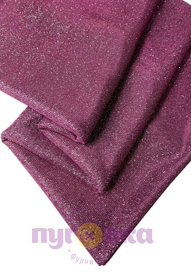 Трикотаж Блеск цвет малина/серебро