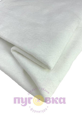 Флис цвет белый тонкий 160 гр.м.2