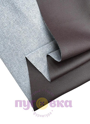 Кож.зам мебельный цвет коричневый зерно 1