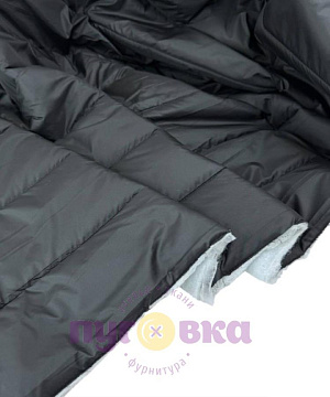 Курточная стежка Полоска цвет черный /200 гр