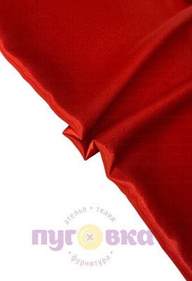 Креп сатин, красный