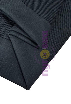 Двухсторонний трикотаж Вязанка цвет черный к.пенье