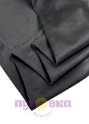 Замша двухсторонняя стрейч цвет черный