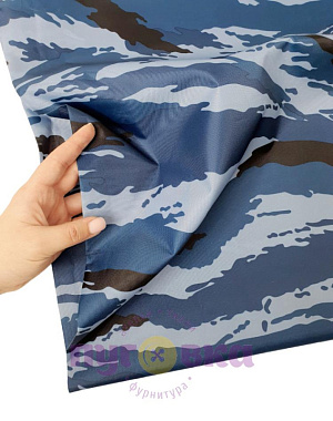 Ткань оксфорд КМФ синий (нато)