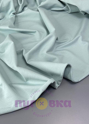 Трикотаж футер 2нитка с лайкрой цвет аквамарин Пенье