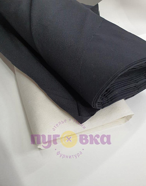 Дублерин термоклеевой плотный цвет черный