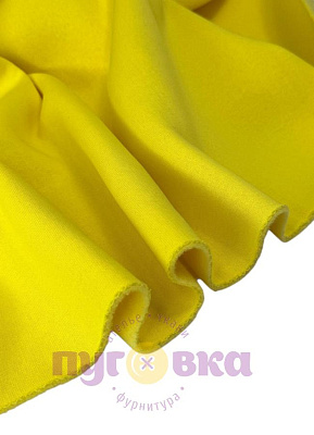 Футер 3х нитка начес цвет желтый лимон карде