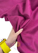 Замша на трикотаже рубчик цвет фуксия