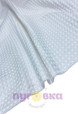 Вафельное полотно цвет белый Турция