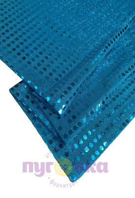 Ткань Копеечка цвет бирюза