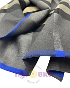 Клетка костюмная крупная серая+синий