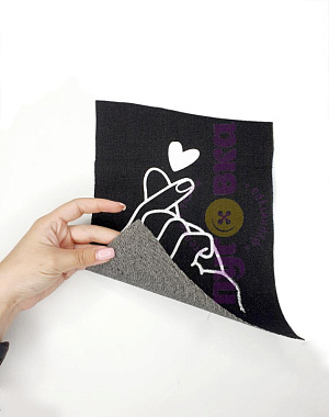 Аппликация джинсовая с накатом