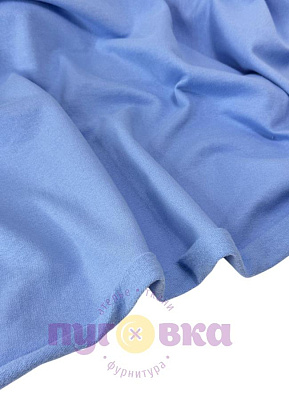 Трикотаж футер 2 нитка начес цвет голубой