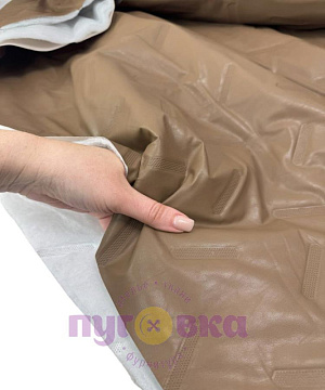 Курточная термостег.Эко.кожа/Texton цвет коричневый