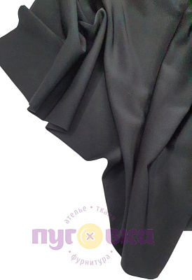 Ткань костюмная Лотос цвет черный