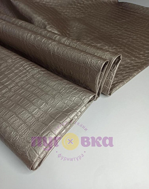 Кож.зам мебельный цвет рептилия темный перламутр 