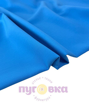 Ткань костюмная Мартини цвет лазурно голубой