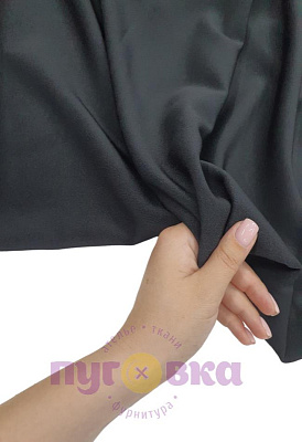 Ткань костюмная Анжелика цвет черный 480 гр.м.2