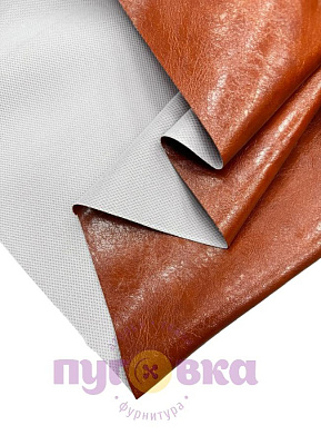 Кож.зам мебельный цвет кирпичный №21