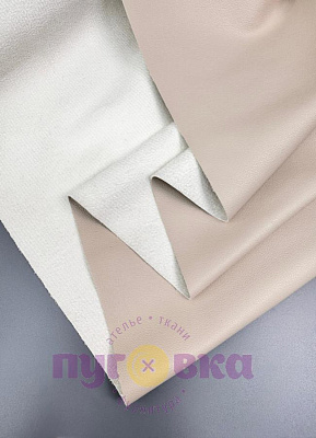 Кожа стрейч на замше цвет крем 14132/11