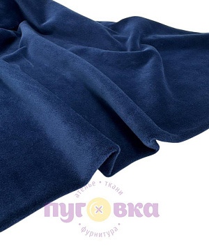 Японский велюр цвет темно синий 29/9