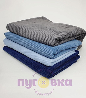 Вельвет 2мм цвет серый графит