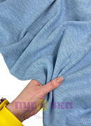 Трикотаж лапша Мохер цвет голубой