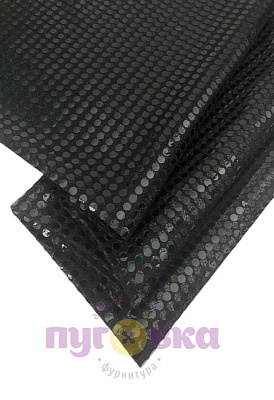Ткань Копеечка цвет черный