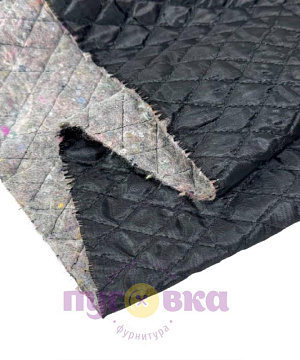 Стеганная подклада черная на ватине
