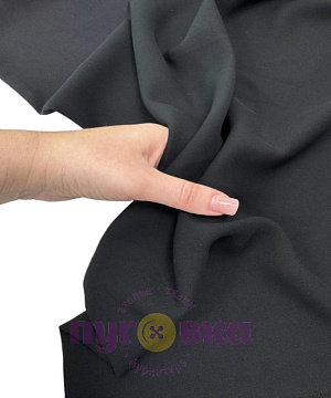 Ткань костюмная Лидер цвет черный