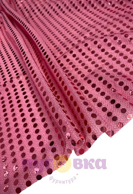 Ткань Копеечка цвет розовый