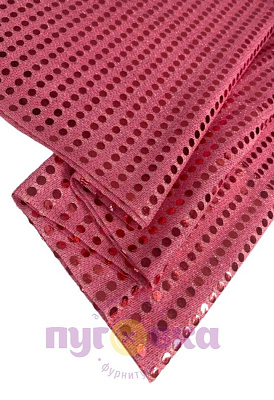 Ткань Копеечка цвет розовый
