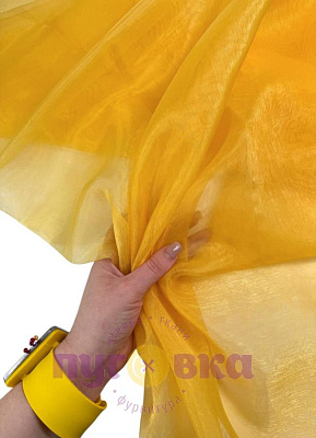 Органза цвет желтый