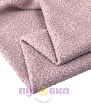 Букле лама цвет розовый мел