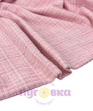 Твид "Шанель" костюмный цвет розовый зефир